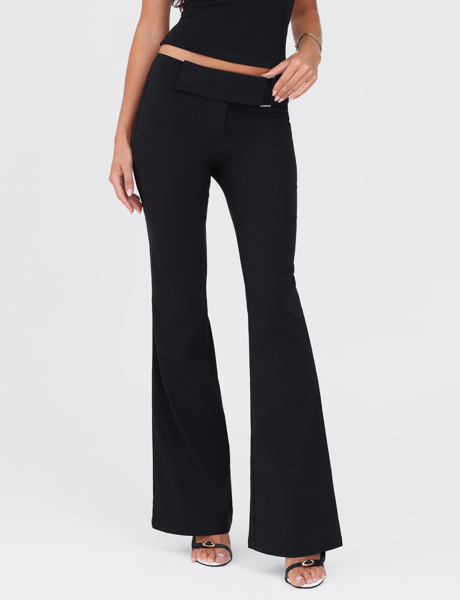Vesper Pant - Black High Waist Slim Fit Yoga Pants for Women | Comfortable Workout Leggings for Running, Gym & Lounge
