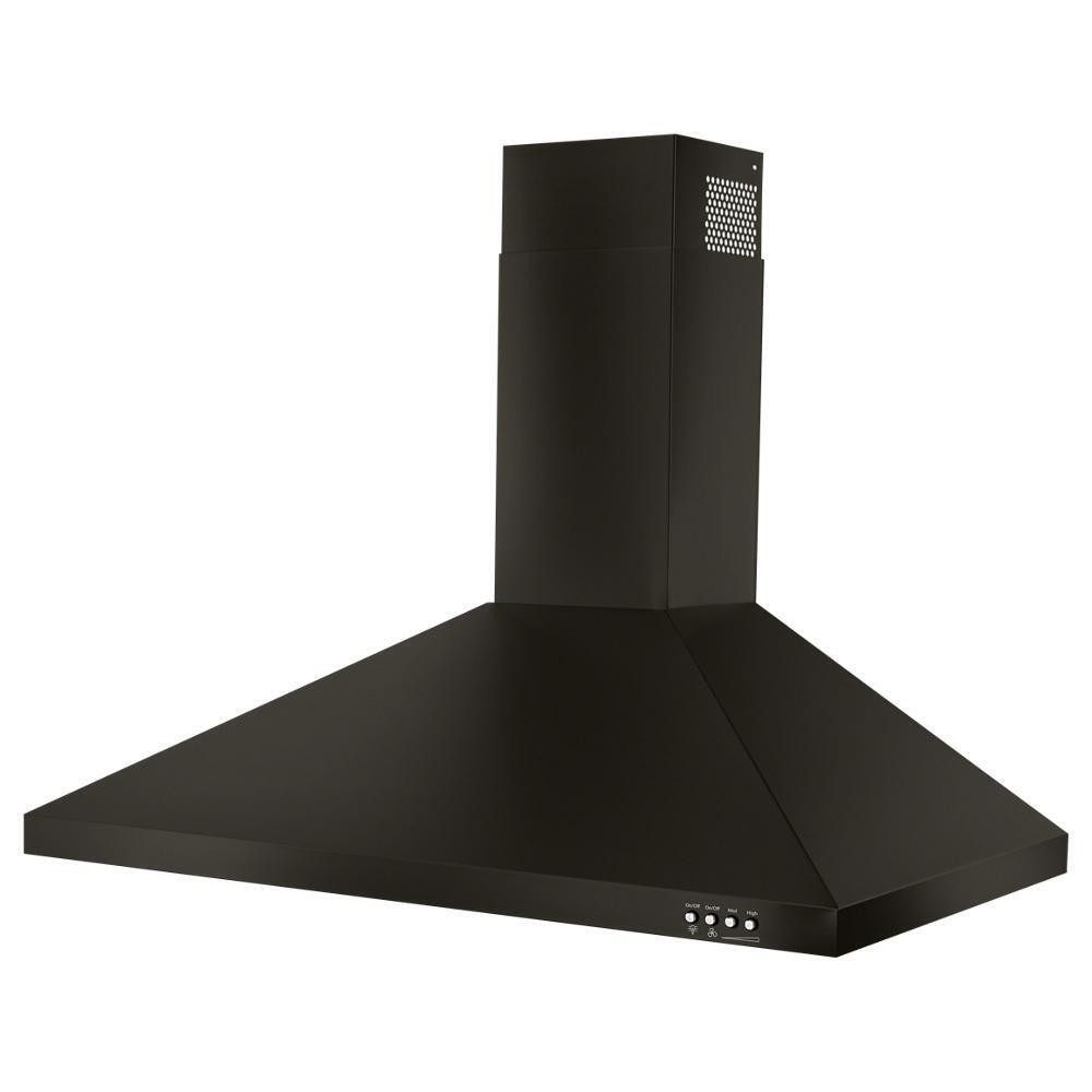 Amana WVW53UC0HV 30 Inch Contemporary Black Stainless Steel Wall Mount Range Hood - Powerful Kitchen Ventilation for Smoke & Odor Removal