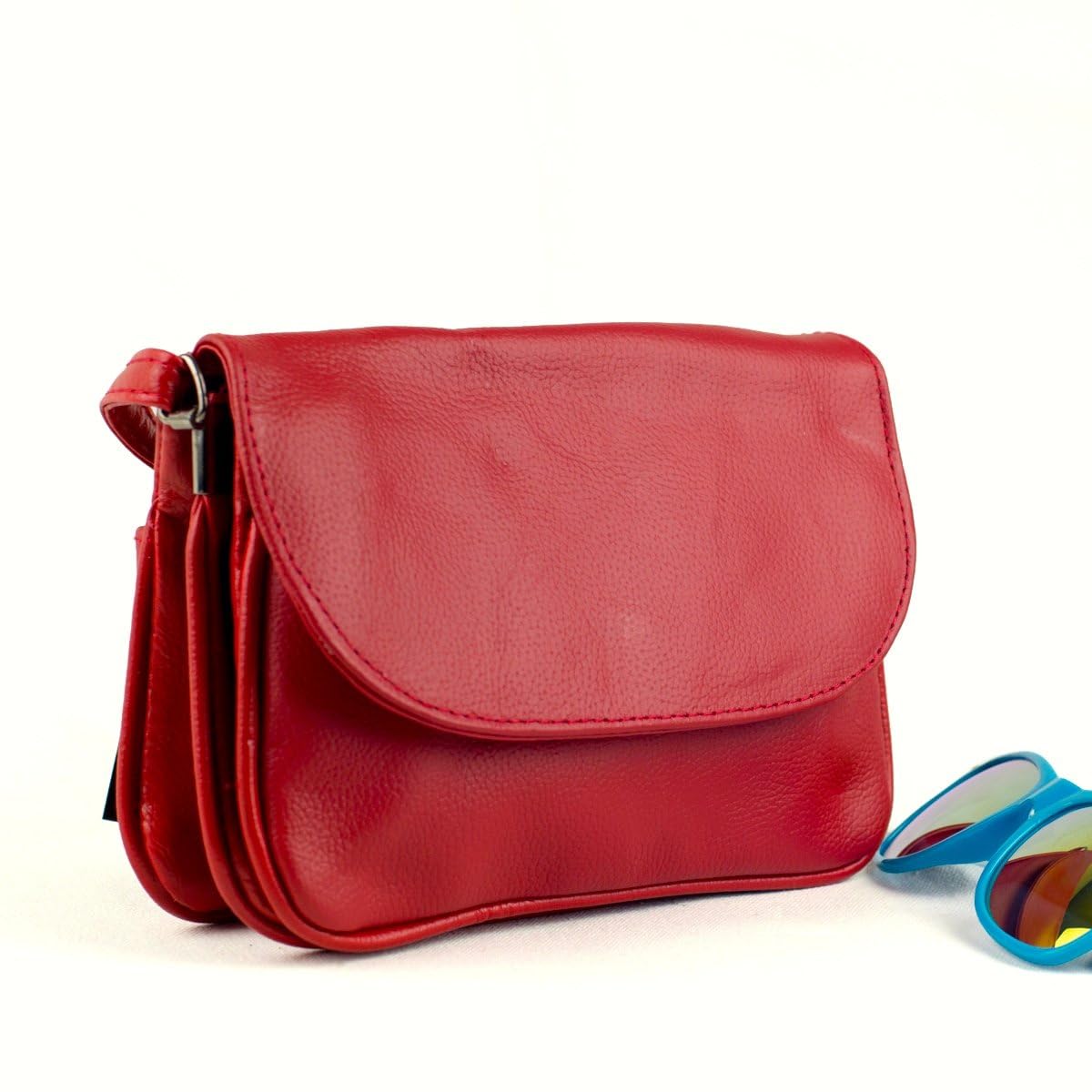 Stylish Leather Mini Crossbody Clutch Bag for Women - Fashionable Small Handbag Purse - Perfect for Evening Parties, Date Nights & Daily Essentials