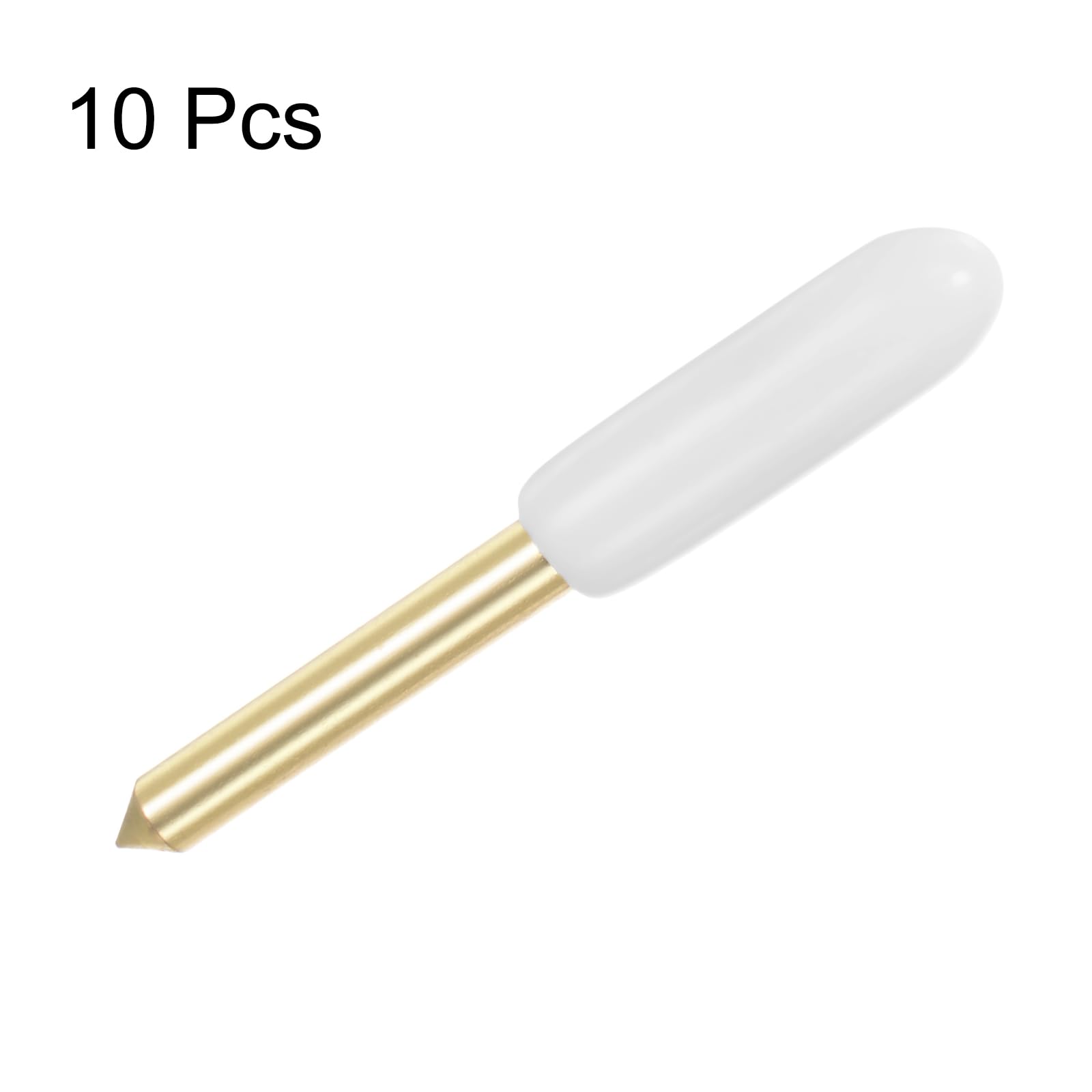 10Pcs Fine Point Cutting Blades for Cricut Maker/Maker 3/Explore Air/Air 2/Air 3 - Gold Tone Replacement Blades for DIY Crafts, Vinyl Cutting, Scrapbooking & Paper Projects