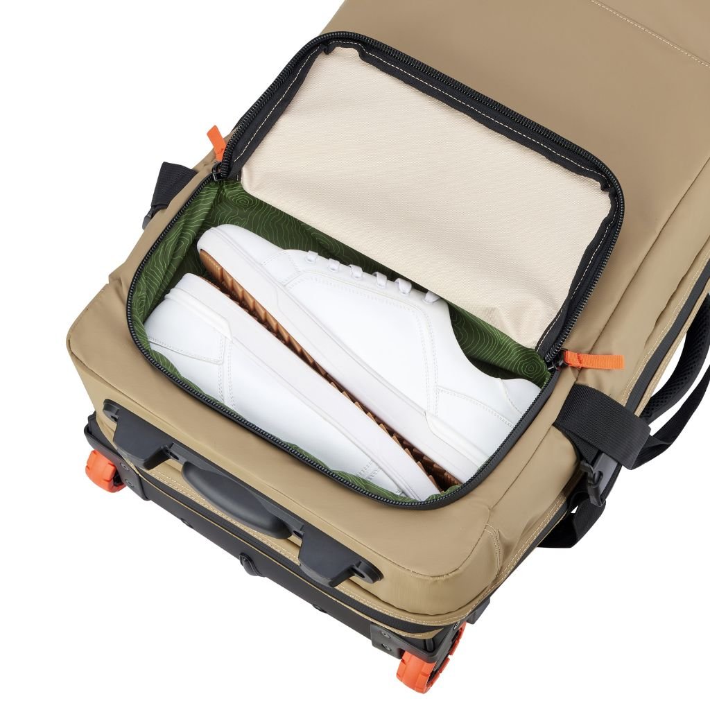 Jeep 73cm 2-Wheel All-Terrain Rolling Duffle Bag - Warm Sand | Heavy-Duty Travel Luggage for Camping, Hiking & Outdoor Adventures