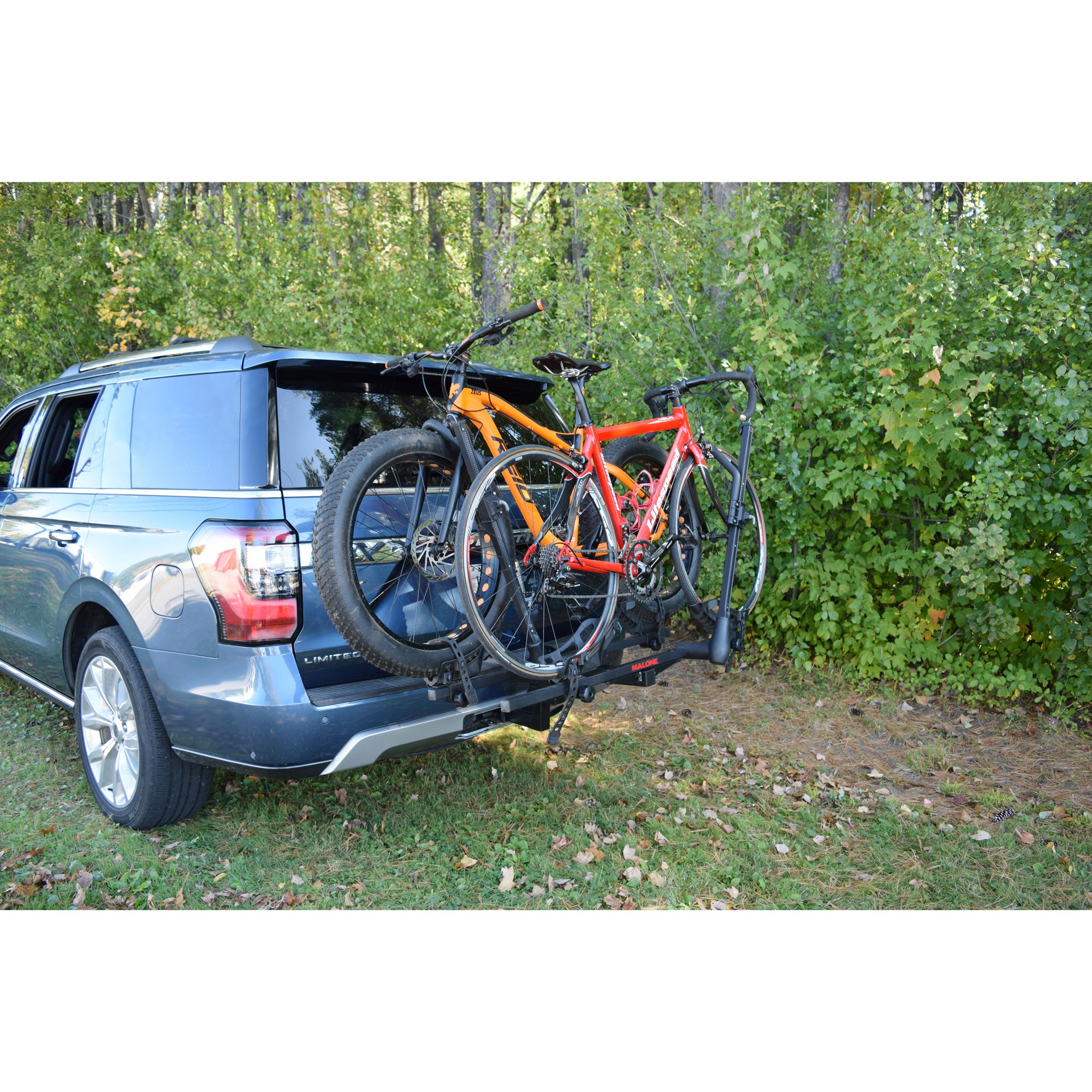 Malone Pilot HM2 Bike Hitch Rack - Heavy Duty 2-Bike Carrier for Cars, SUVs & Trucks - Secure & Easy Loading - Perfect for Road Trips, Camping & Cycling Adventures