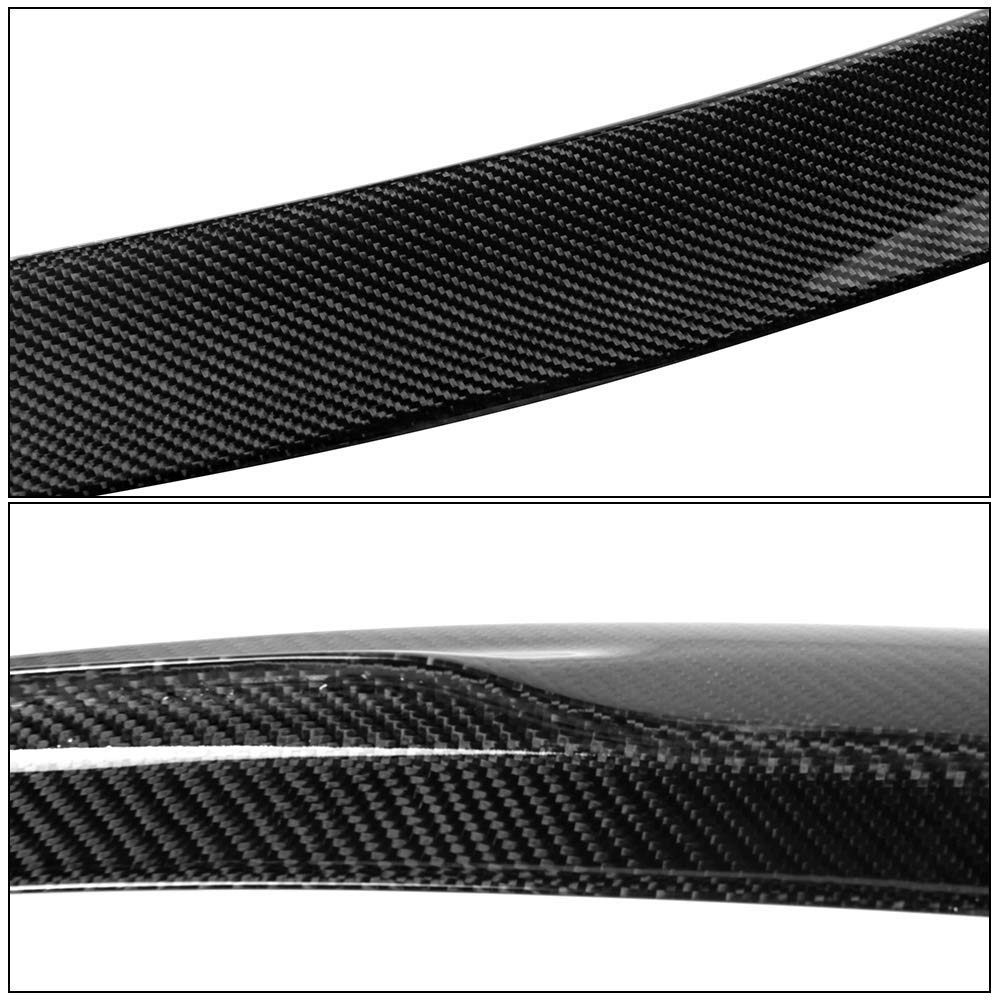 IKON MOTORSPORTS P Style Real Carbon Fiber Trunk Spoiler for 2019-2025 BMW G20 3-Series & 2021-2025 BMW G80 M3 - High Performance Rear Boot Lid Wing - Perfect for Car Enthusiasts & Street Racing