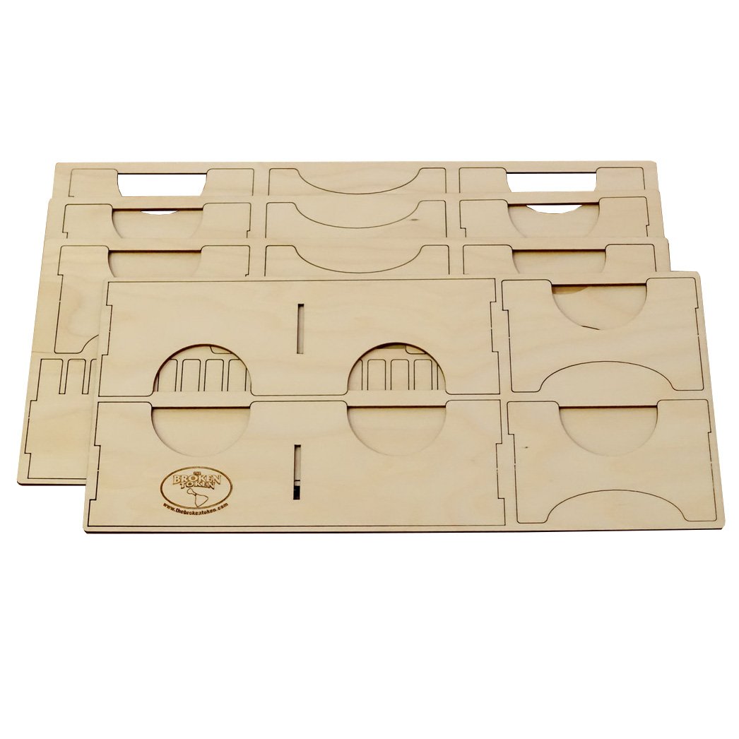 Premium Wooden Card Game Organizer for Ascension - The Broken Token Storage Box | Compatible with All Expansions | Perfect for Game Nights & Collectors
