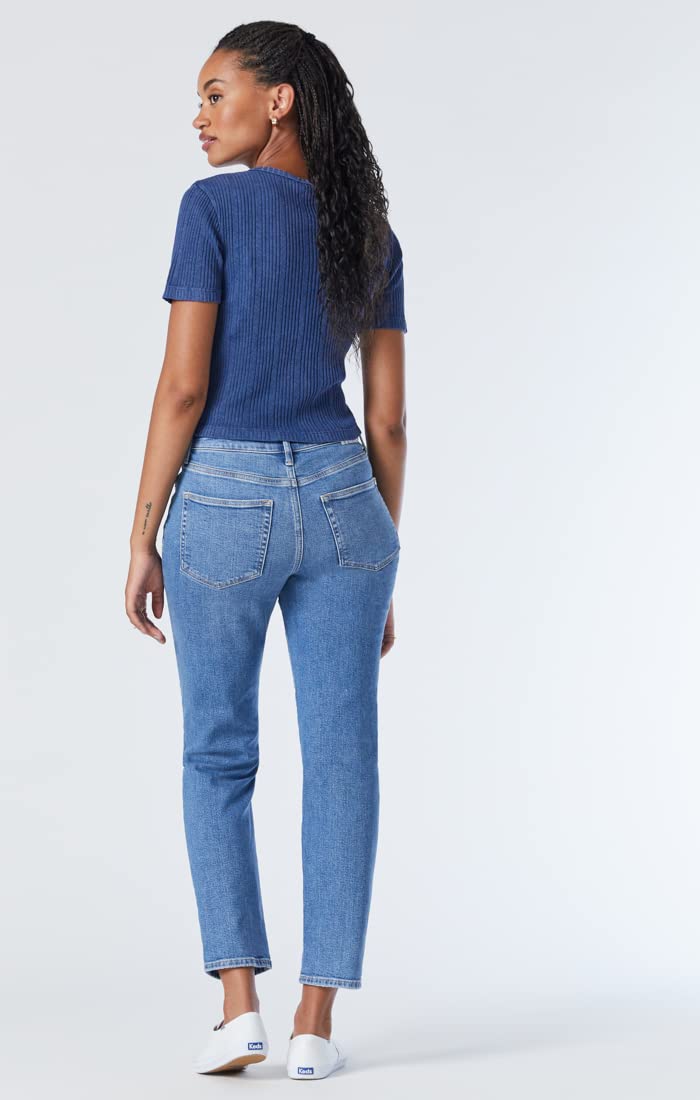 Mavi Women's Soho High Rise Tapered Leg Jeans - Slim Fit Stretch Denim Pants for Casual & Work Wear | Perfect for Office, Dating & Everyday Outfits