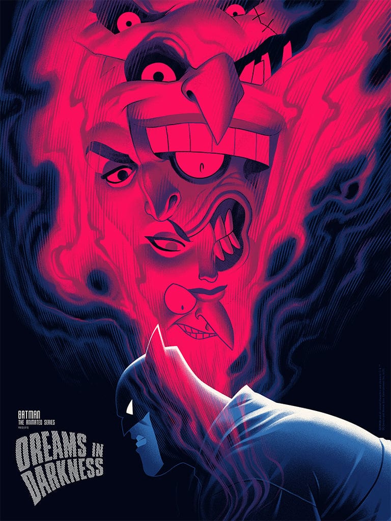 Dreams In Darkness Screenprinted Poster - Unique Wall Art for Home, Office & Bedroom Decor | Perfect Gift for Art Lovers & Dark Aesthetic Fans