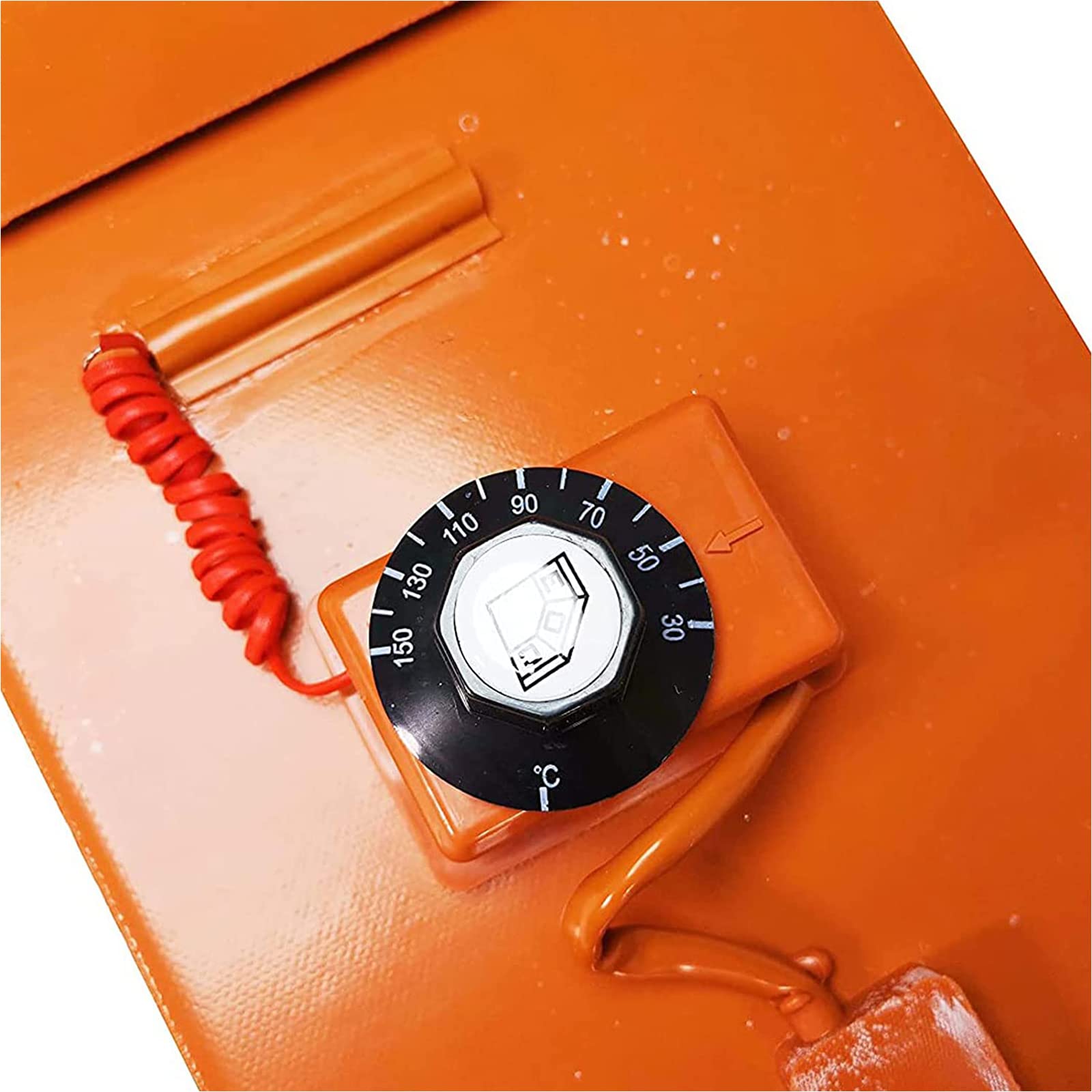 **800W Silicone Drum Heater Band with Adjustable Thermostat - 220V for 20L / 55 Gallon Barrels (200×860mm) - Ideal for Honey Oil, Wax, and Chemical Storage Heating**