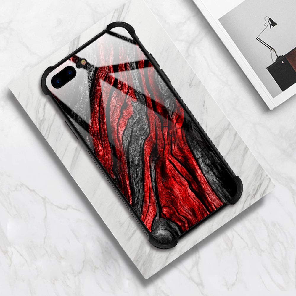 CARLOCA iPhone 8 Case - Wood Grain Shockproof Cover Compatible with iPhone 7/8/SE 2020 | Anti-Scratch Hard Back Protective Case for Men & Boys | Perfect for Work, Travel & Outdoor Activities