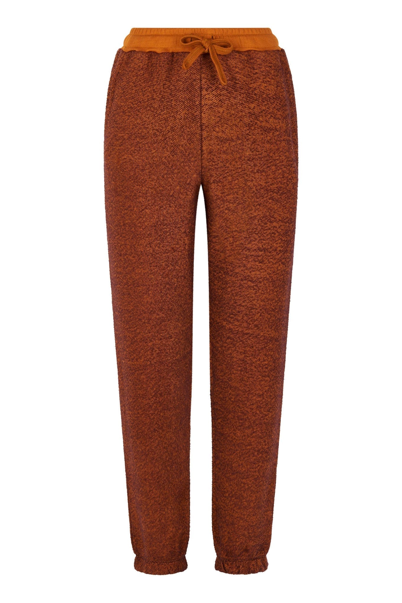 Evie Women's Organic Cotton Jogger Pants - Soft Comfortable Lounge Pants for Yoga, Running & Casual Wear (Tobacco)