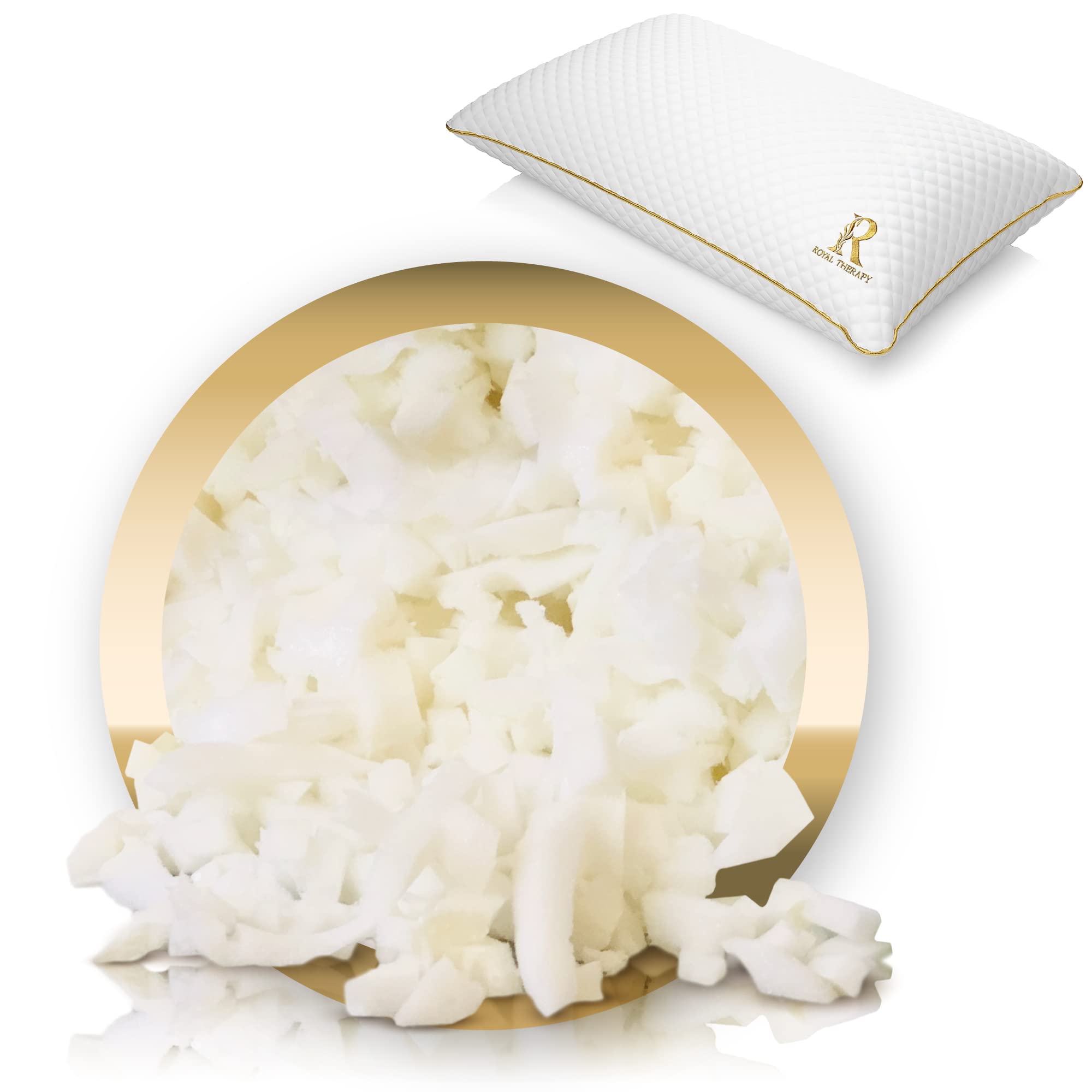 Royal Therapy Extra Shredded Memory Foam Pillow - King Size with Enhanced Support for Neck Pain Relief | Perfect for Side Sleepers, Back Pain Sufferers & Luxury Bedding Upgrade