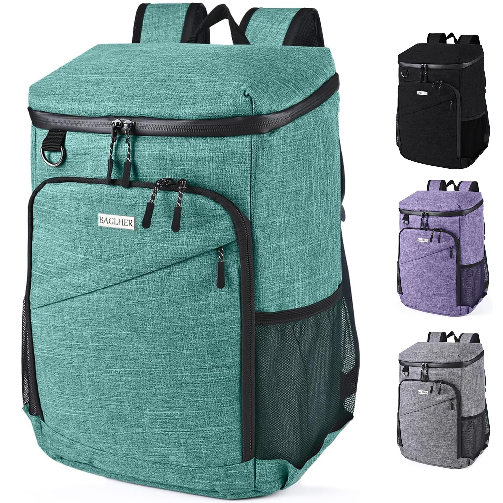 Insulated Cooler Backpack 25L - Leakproof for Camping & Picnics