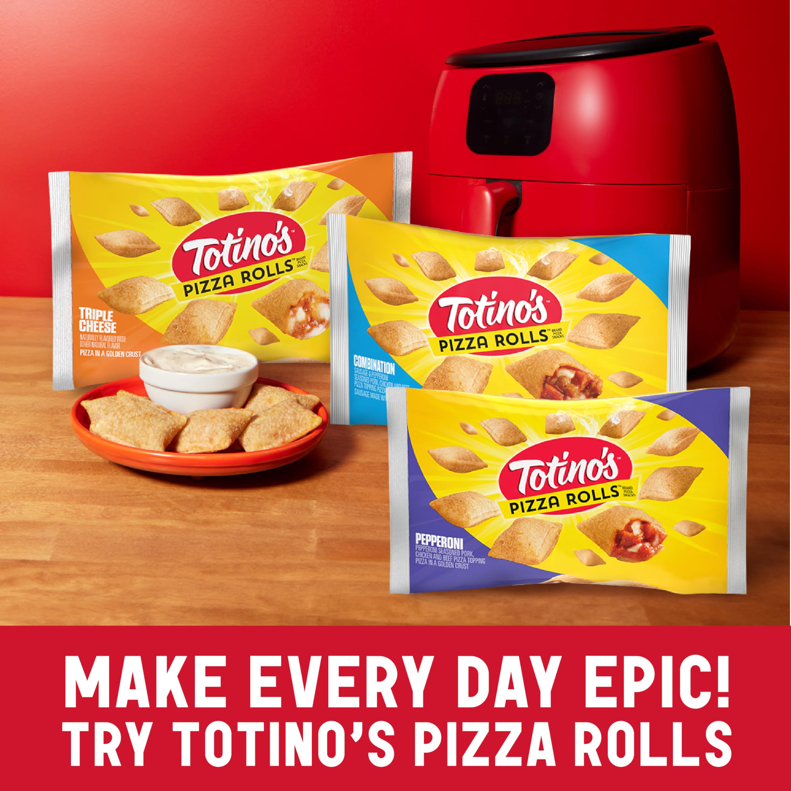 Totino's Pepperoni Party Pizza - Frozen Snack, 10.2 oz (1 Count) - Perfect for Game Nights, Quick Lunches & After-School Snacks