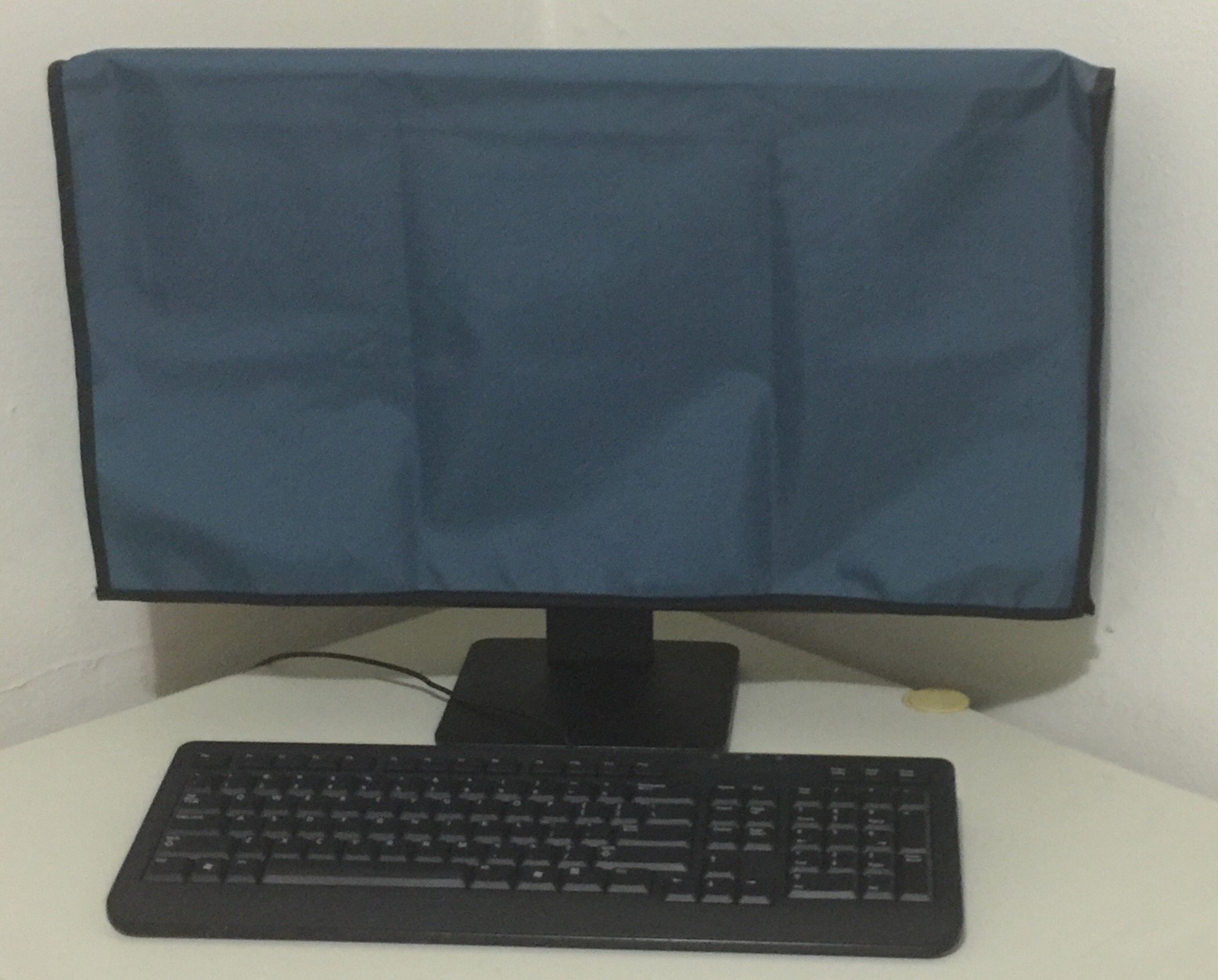 Petroleum Blue Dust Cover for HP Envy 23-D030 23'' Touch Screen Monitor, Anti-Static Protection, 22.5''W x 2.5''D x 18''H by Comp Bind Technology - Ideal for Home, Office, and Travel Use