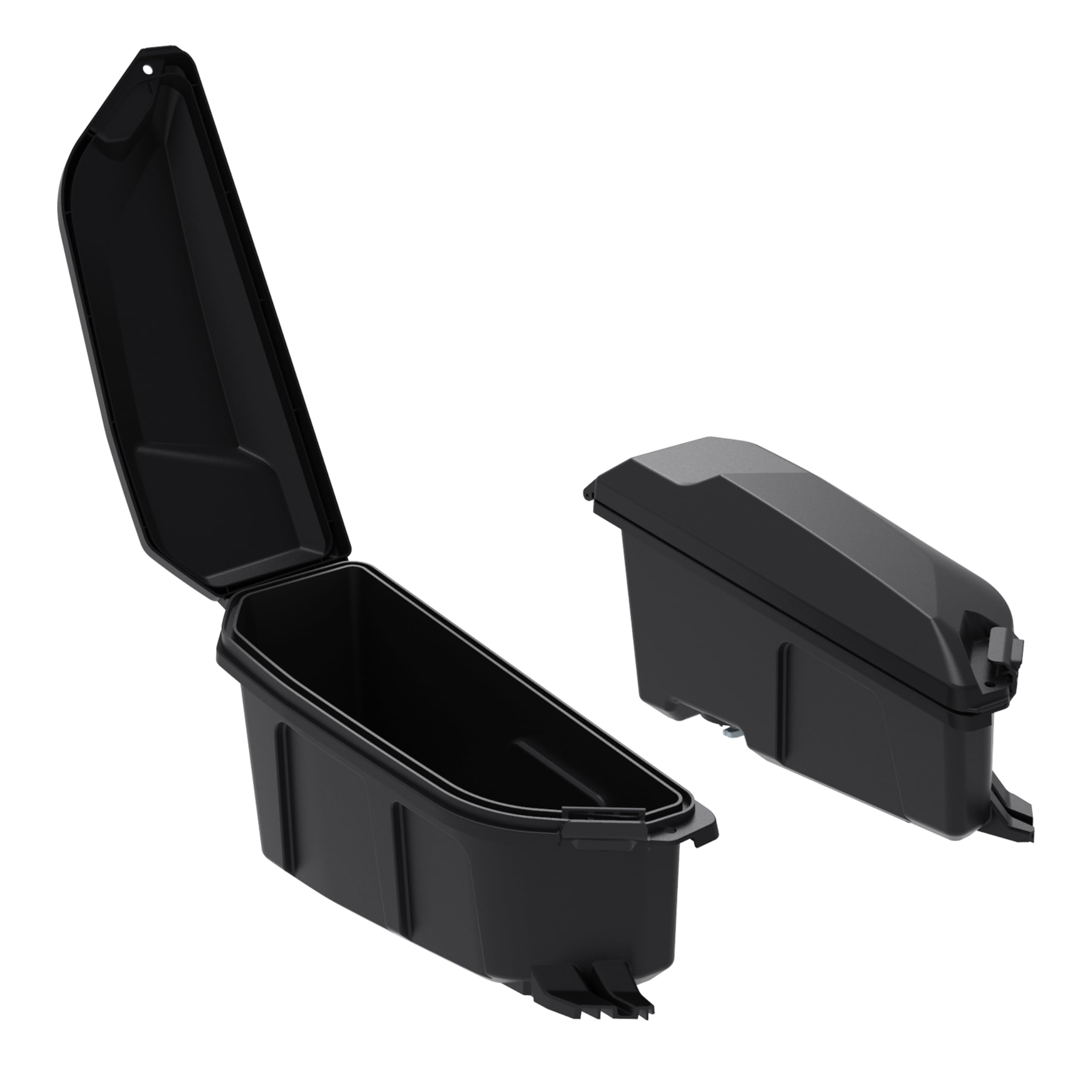 SAUTVS UTV Rear 13.5L Side Cargo Storage Boxes for Can-Am Maverick R & Maverick R MAX X RS (2024+ Models) - Water Resistant Poly Tool Box Accessories (2PCS, Replaces #715007372) - Perfect for Off-Road Gear Organization & Outdoor Adventures