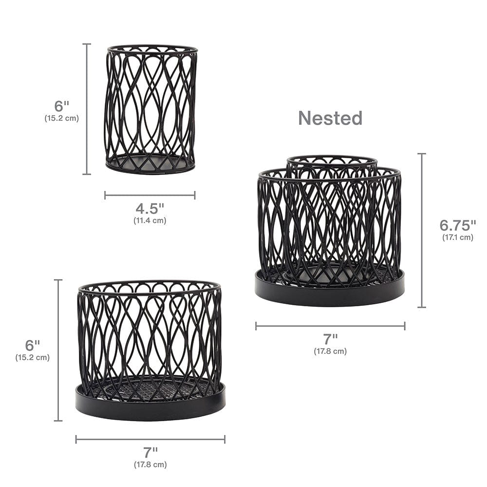 2-Tier Rotating Utensil Holder with Twist Loop Design - Perfect for Kitchen Countertop Organization & Spice Jar Storage