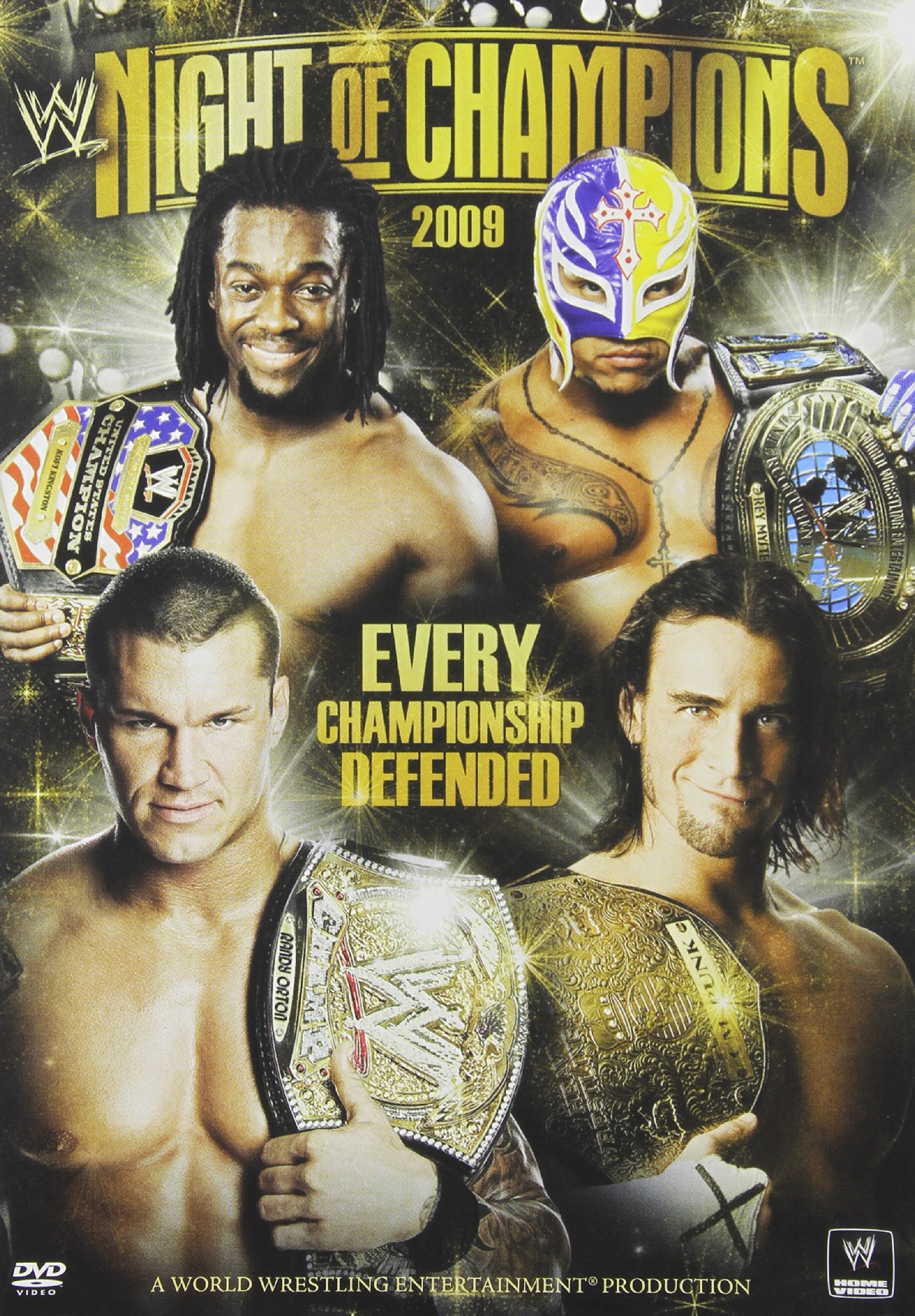 WWE Night of Champions 2009 DVD - Official Wrestling Pay-Per-View Event | Collectible WWE Merchandise for Wrestling Fans | Perfect for Home Viewing Parties & Wrestling Memorabilia Collections