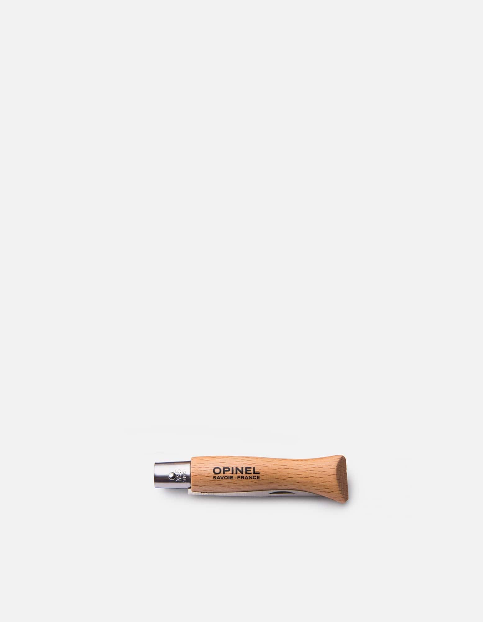 Opinel No.8 Stainless Steel Folding Pocket Knife - Traditional French Design with Natural Beechwood Handle - Perfect for Camping, Hiking & Outdoor Adventures
