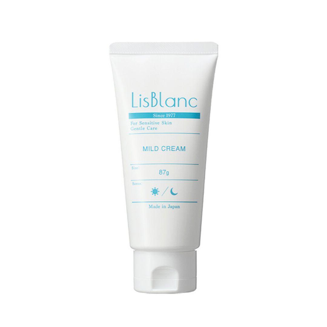 LisBlanc Mild Cream - Non-Greasy Thick Face Moisturizer for Sensitive Skin (87g) | Hydrating & Soothing Daily Skincare for Dry & Irritated Skin