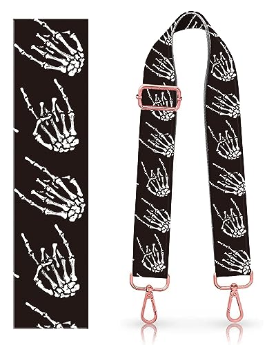 [Rose-golden Buckle]: Cool Skull Hands