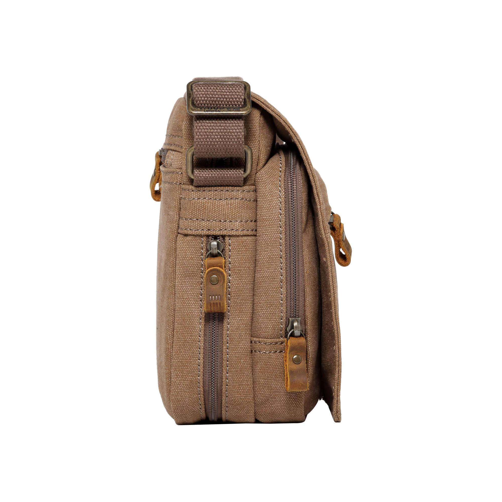 TRP0239 Troop London Classic Canvas Crossbody Bag - Stylish & Durable for Travel, Work & Everyday Use