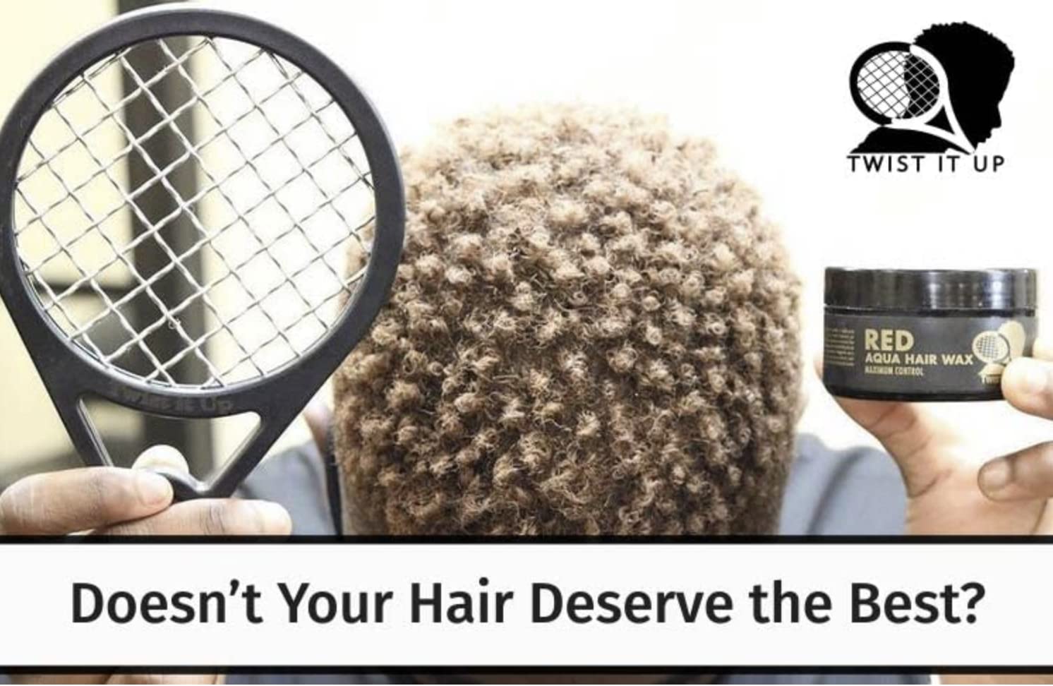 Twist It Up Comb with Gel (Unity Black) - Perfect for Styling and Defining Curly, Coily & Natural Hair - Salon & Home Use