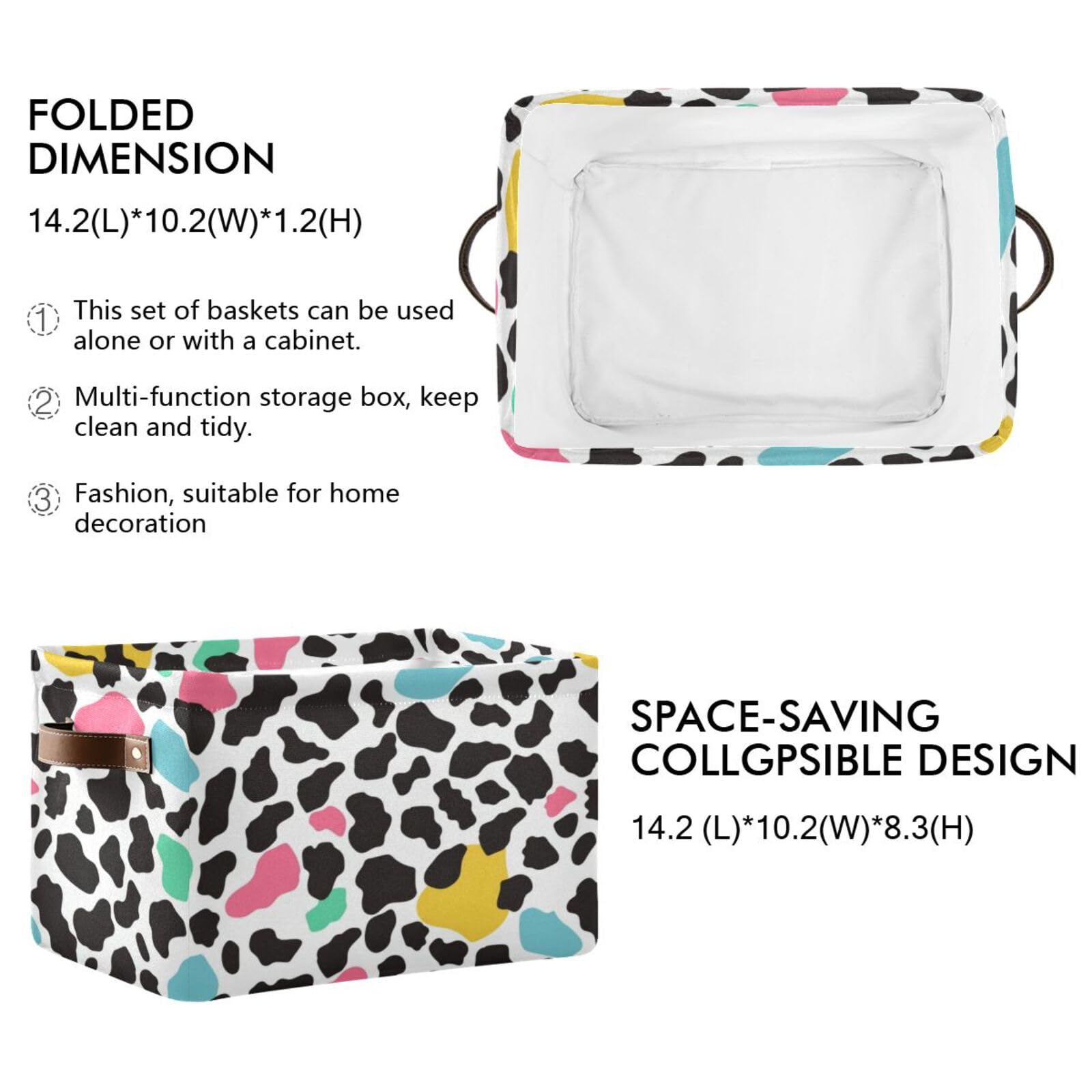 Large Fabric Storage Bins with Handles - Collapsible Closet Organizer for Clothes, Toys & Home