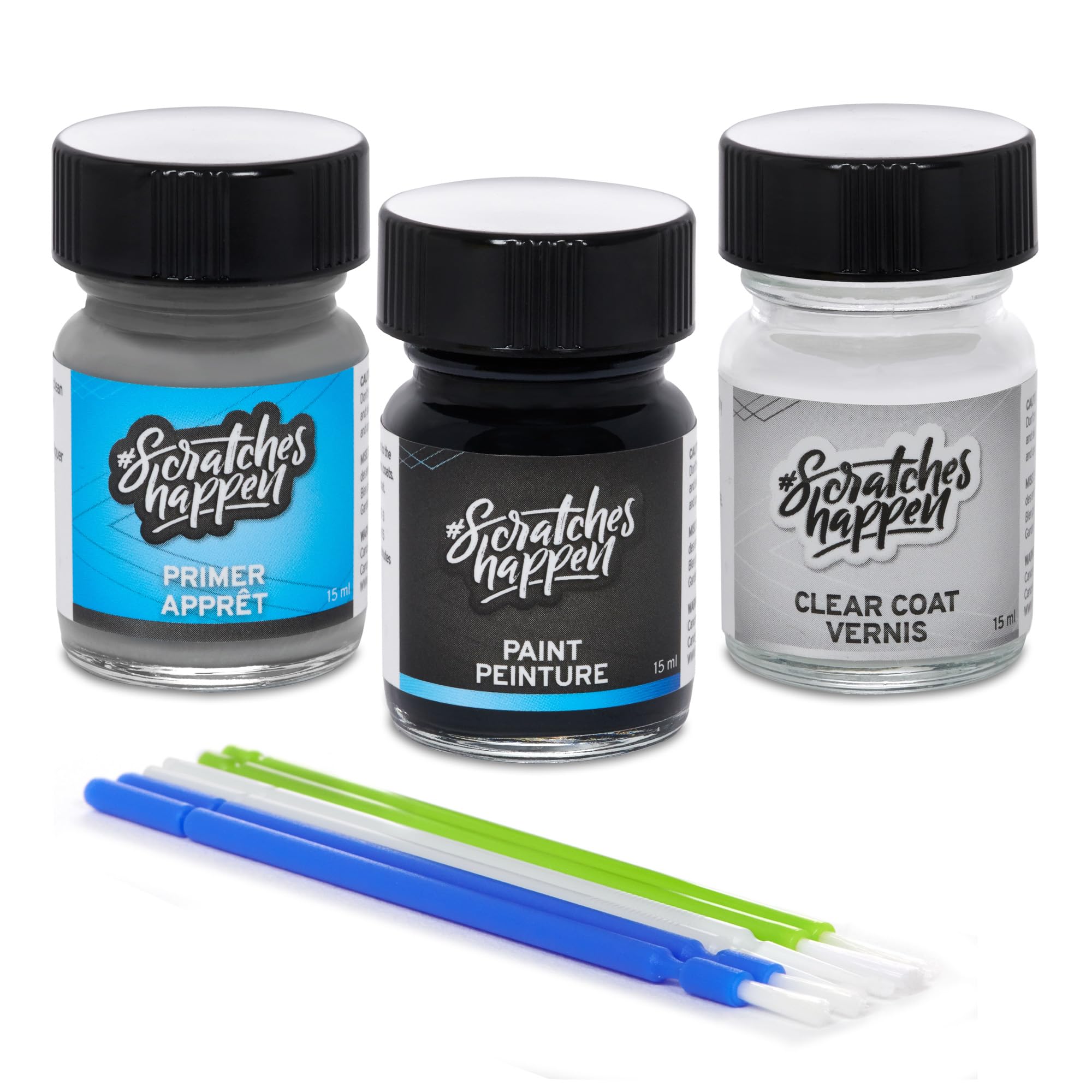 ScratchesHappen Exact-Match Touch Up Paint Kit - Snow White Pearl (SWP) for Kia Vehicles - Complete Set with Paint, Clear Coat & Primer | Perfect for Minor Scratch Repair & Car Paint Restoration