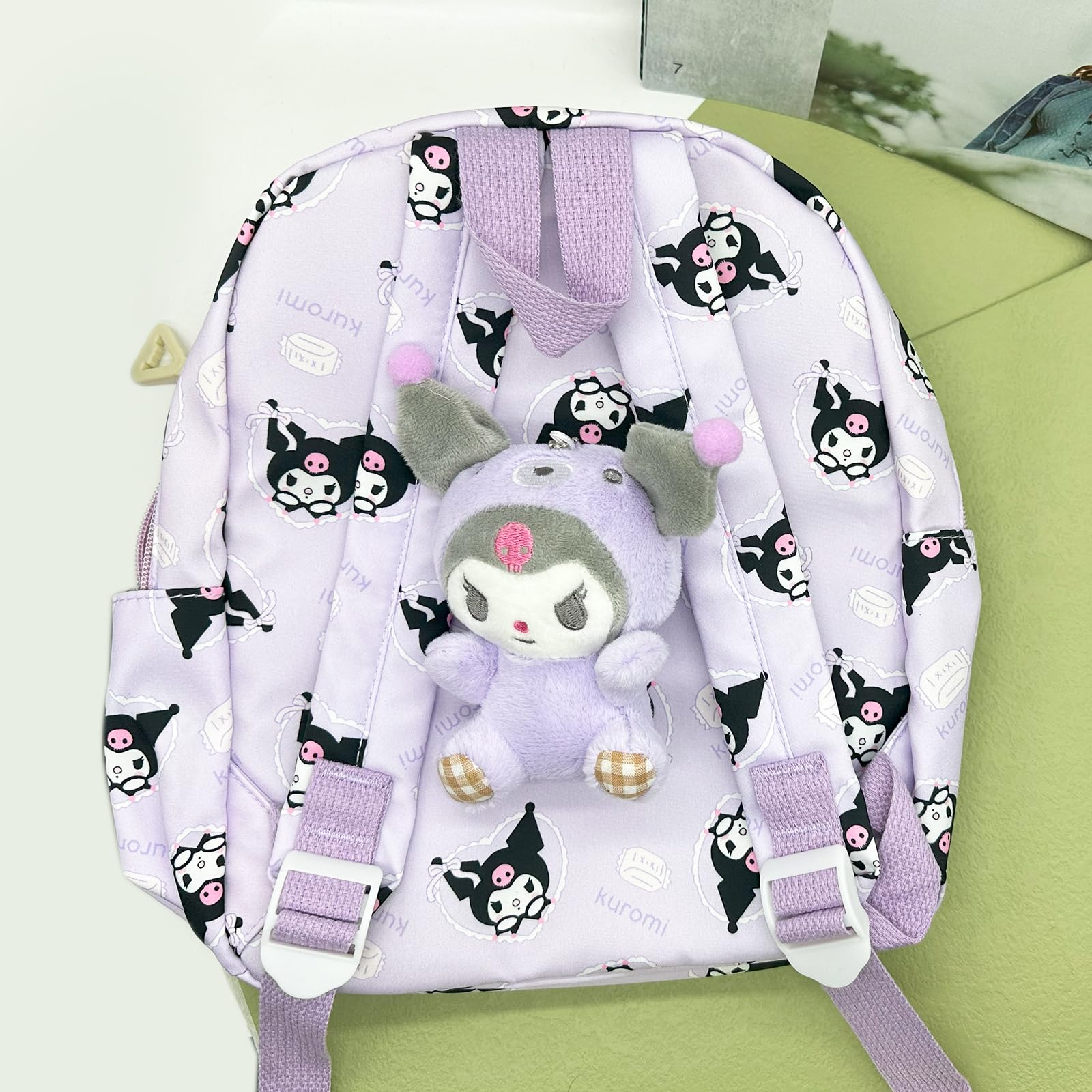 Cute Kawaii Kumi Backpack for Women & Teens - Stylish Cartoon Nylon Mini Backpack Purse, Lightweight School Bookbag & Travel Daypack - Perfect for School, College, Travel & Daily Use