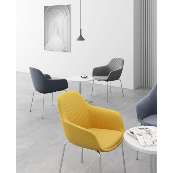 Friant Jest Table Chair Set of 2 - Modern Stackable Dining Chairs for Kitchen, Restaurant & Outdoor Use - FAR SYS CH 04