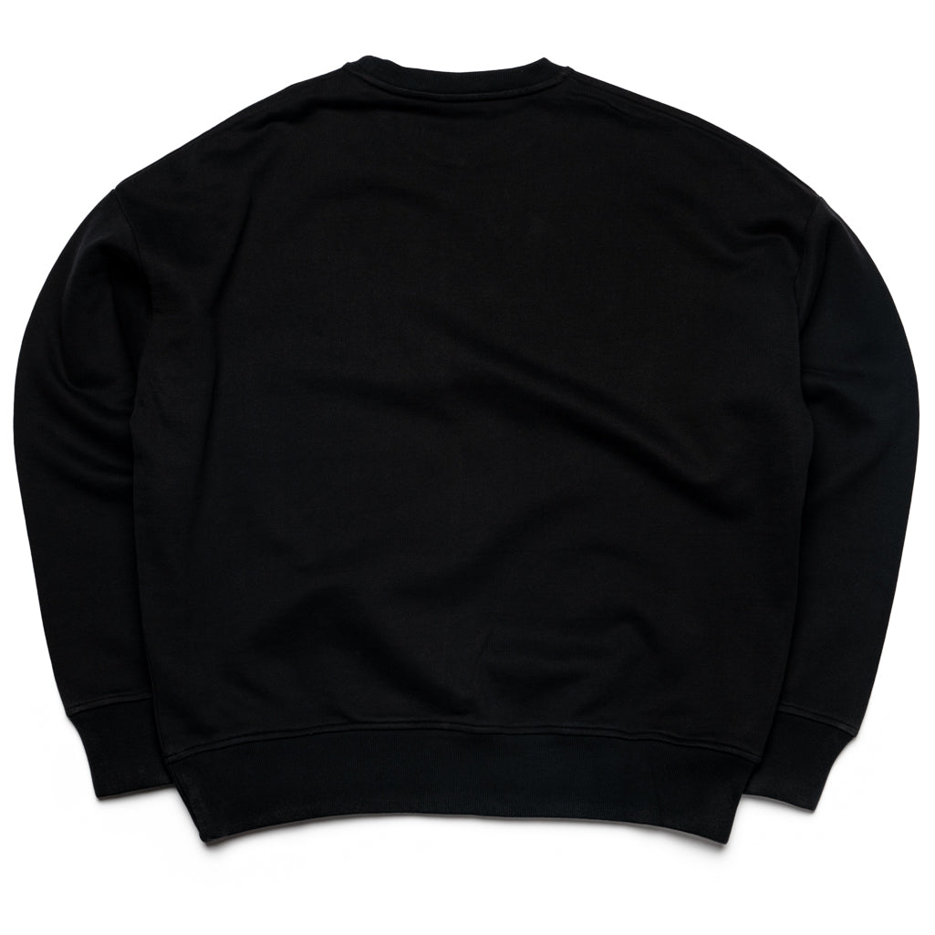 424 Embroidered Crewneck Sweatshirt - Black | Men's Casual Pullover for Streetwear & Everyday Comfort