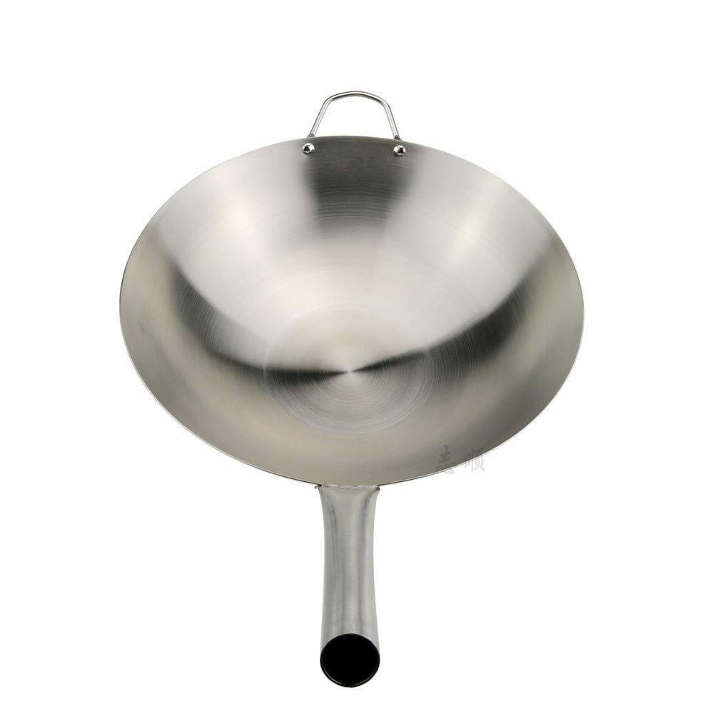 Premium Stainless Steel Nonstick Wok Pan - 34cm Induction Compatible Frying Pan with Stay-Cool Handle for Gas, Electric & Ceramic Stoves - Perfect for Stir-Fry, Sautéing & Asian Cooking