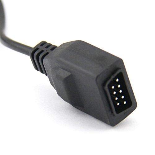 Link-e 2-Pack Extension Cable for SEGA Genesis/Mega Drive/Master System Controller - Extra Long Cord for Comfortable Gaming Setup (Perfect for Retro Gaming & Console Modding)