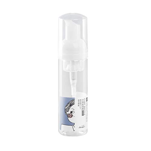 Minkissy Press-Type Travel Soap Dispenser - Leakproof Facial Cleanser Bubbler & Shampoo Bottle for Home, Gym, and Travel (Transparent) | Portable Toiletry Container for Camping, Hotels & Daily Use