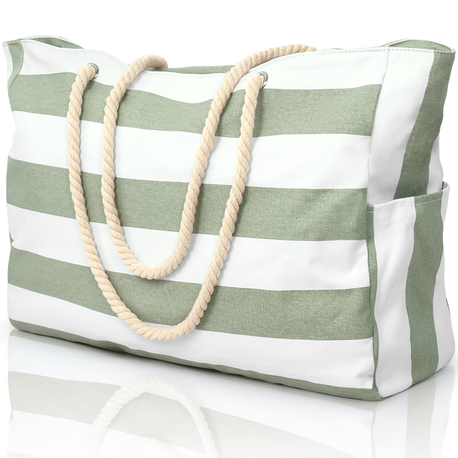Large Beach Bags for Women - Waterproof Pool Swimming Tote with Zipper | Perfect for Beach Vacation, Pool Party & Summer Travel Accessories