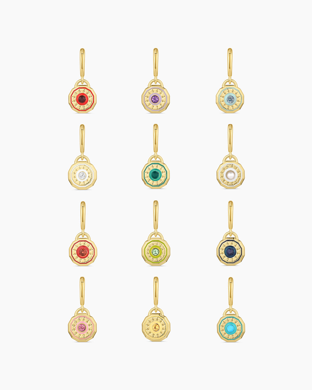 Birthstone Parker Charm Necklace - Personalized Sterling Silver Jewelry Gift for Women - Perfect for Birthdays, Anniversaries & Special Occasions