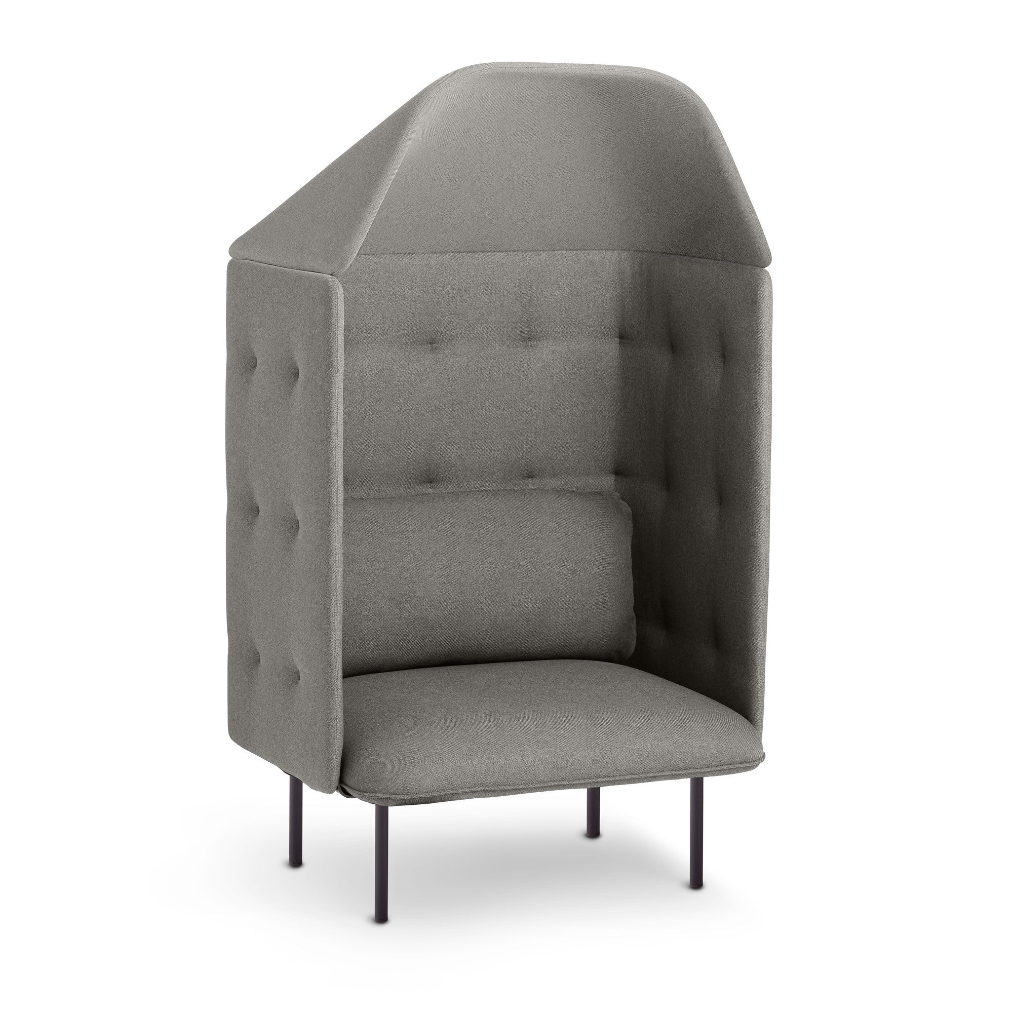 QT Privacy Lounge Chair with Canopy - Outdoor Patio Sunshade Recliner for Poolside, Beach & Garden Relaxation | Comfortable Sunbathing & Reading Chair