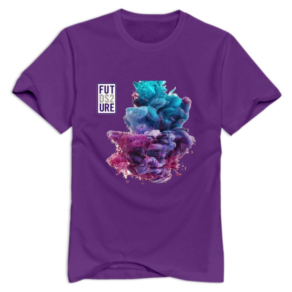 Premium Purple DS2 Future Round Neck T-Shirt for Men - Large Size | Comfortable Casual Wear for Everyday, Gym & Street Style Fashion