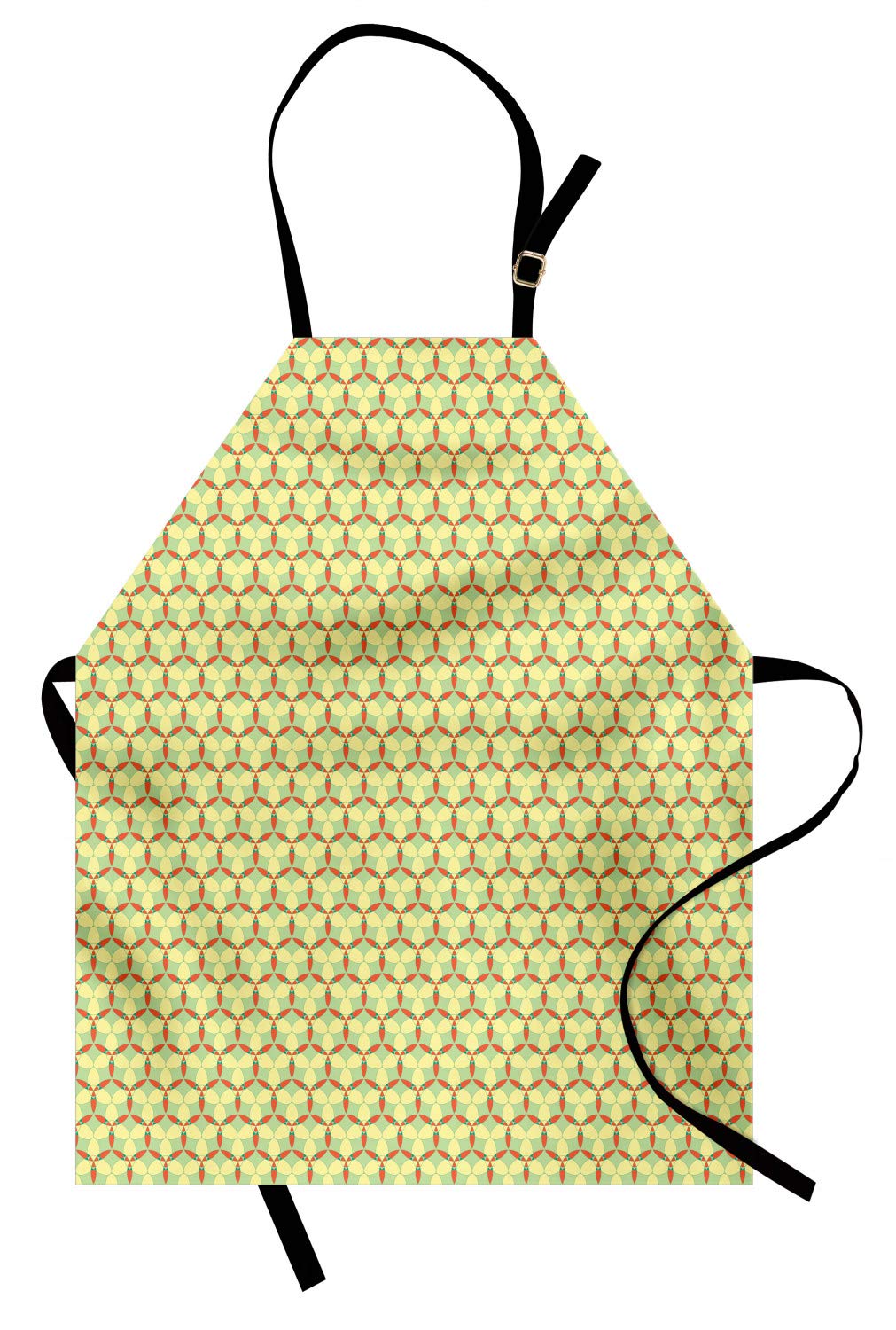 Ambesonne Abstract Apron - Geometric Kitchen Bib for Cooking & Gardening