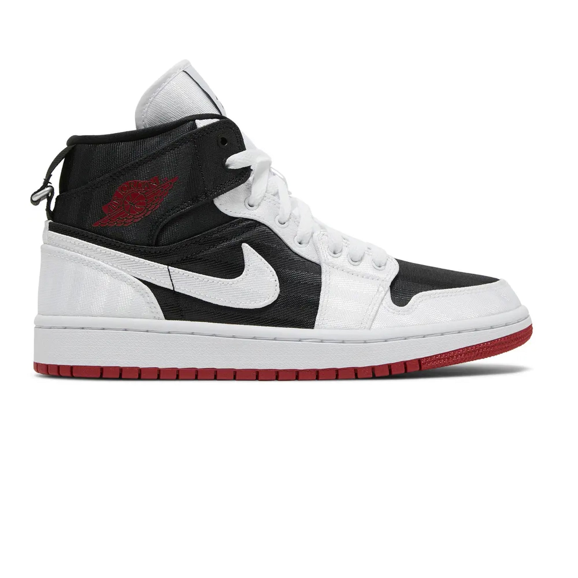 Air Jordan 1 Mid SE 'White Black Red' Basketball Shoes (2021) - Men's Sneakers for Casual Wear, Street Style & Sports Performance