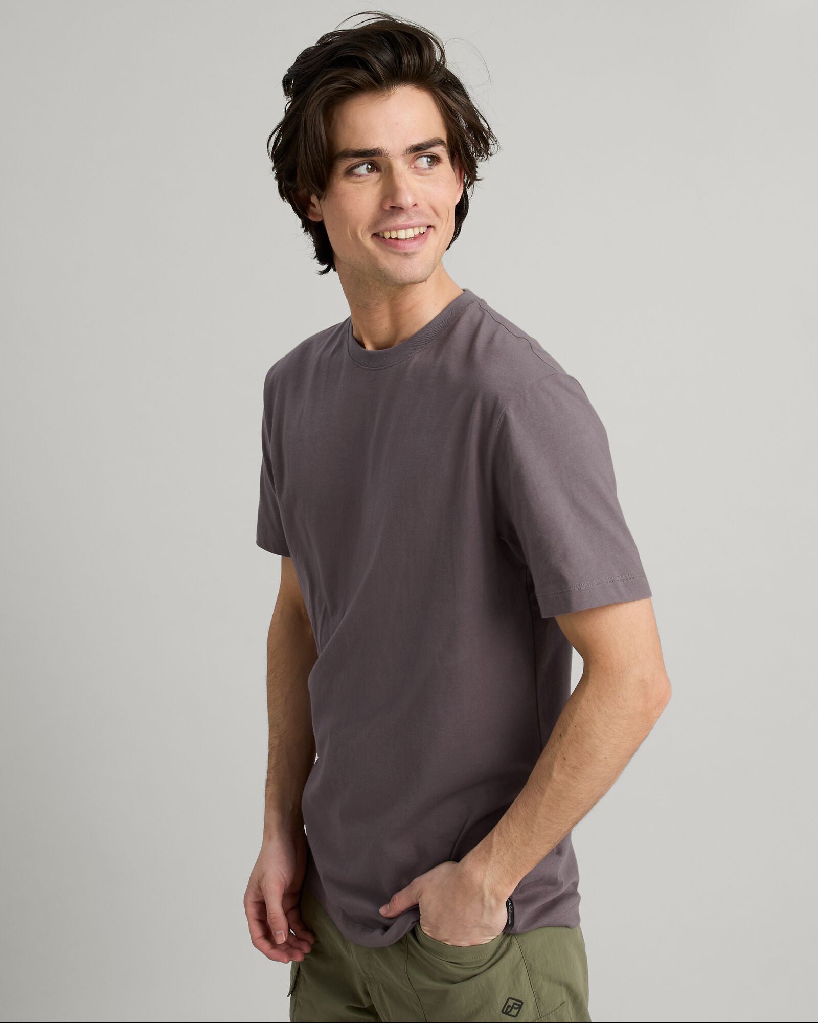 KMD Solid Men's Short Sleeve T-Shirt - Light Quartz Color | Comfortable Cotton Crew Neck Tee for Casual Wear, Gym & Everyday Outfits