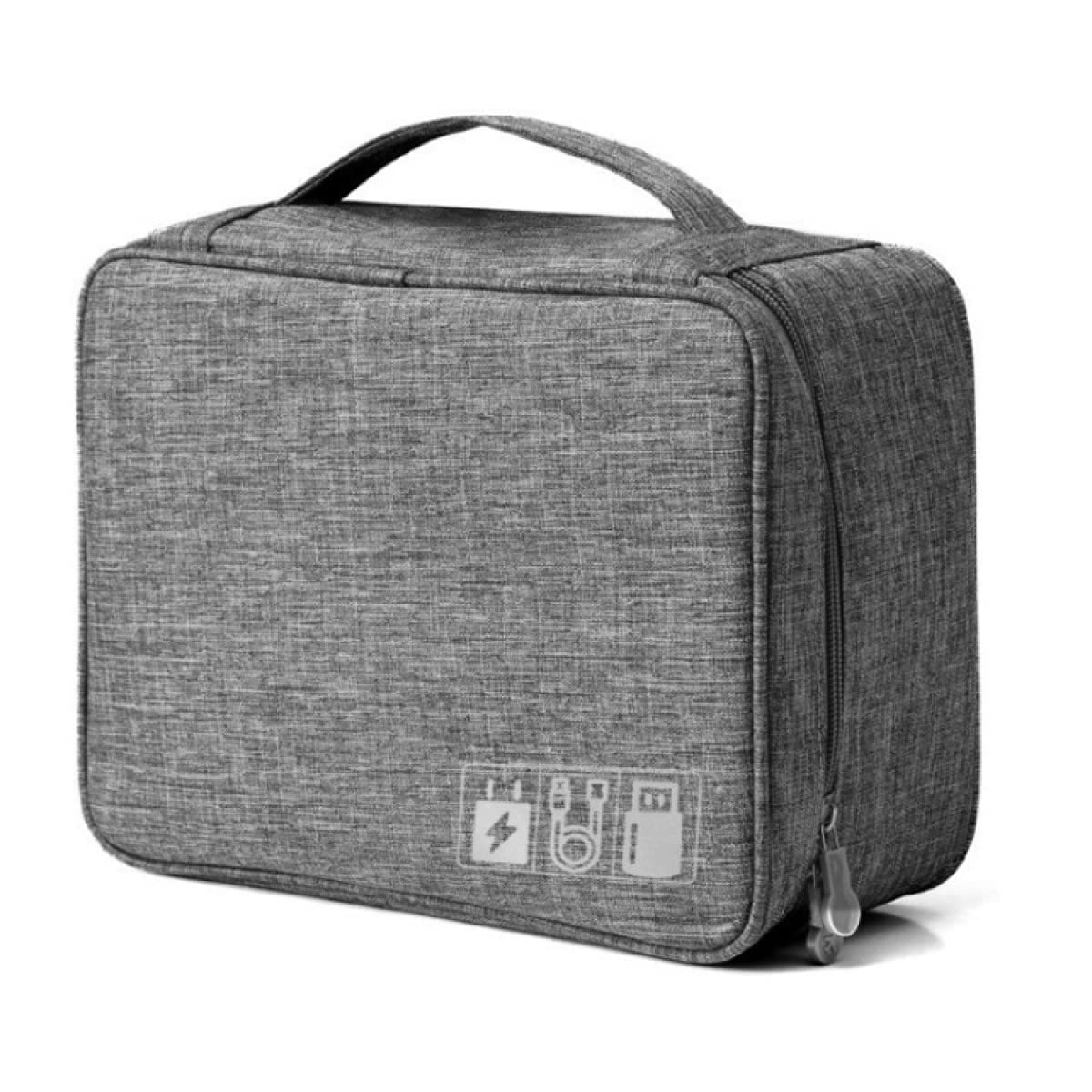 Waterproof Electronic Cable Organizer Bag - Multi-Function Storage for Cables, Chargers, Controllers & Hard Drives - Travel Case for Electronics Accessories | Perfect for Travel, Office & Home Organization