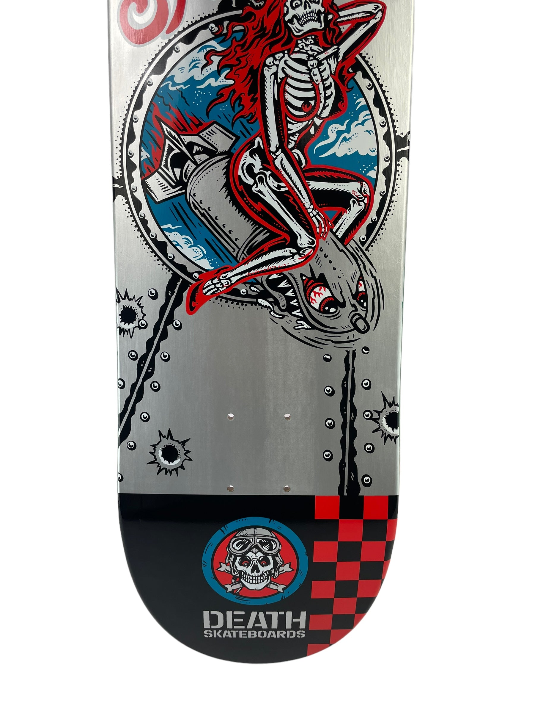 Charlie Spelzini Pro Deck by Death Skateboards - Premium Skateboard Deck in Multiple Sizes for Street & Vert Skating
