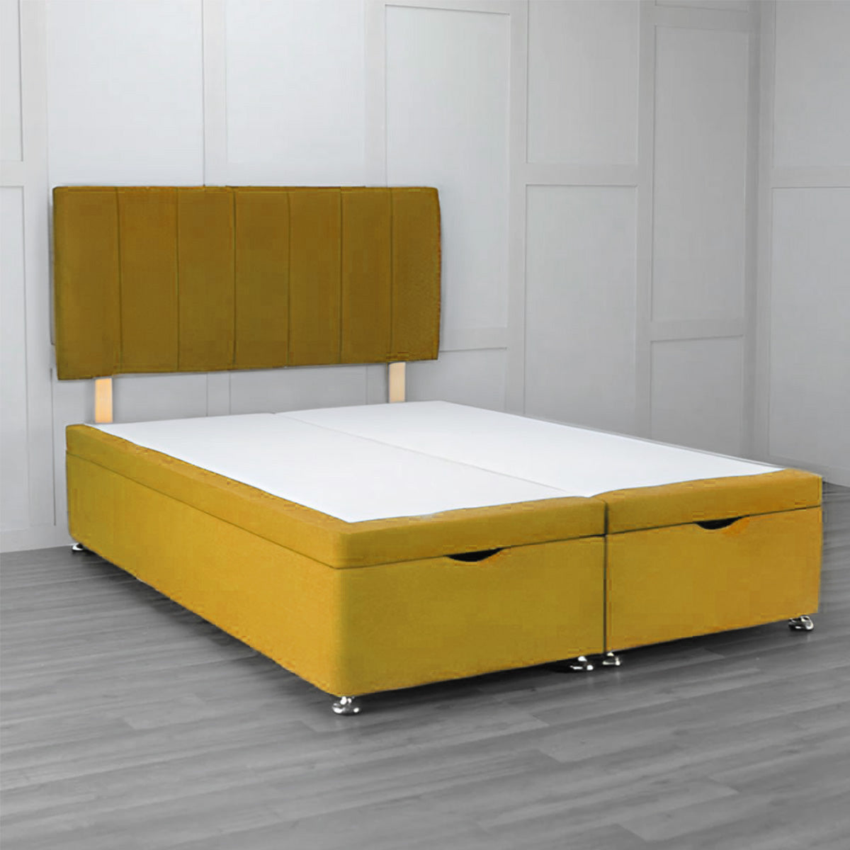 Front Opening Ottoman Bed Base with Storage - Space Saving Bed Frame for Small Rooms & Apartments | Perfect for Extra Storage & Guest Beds