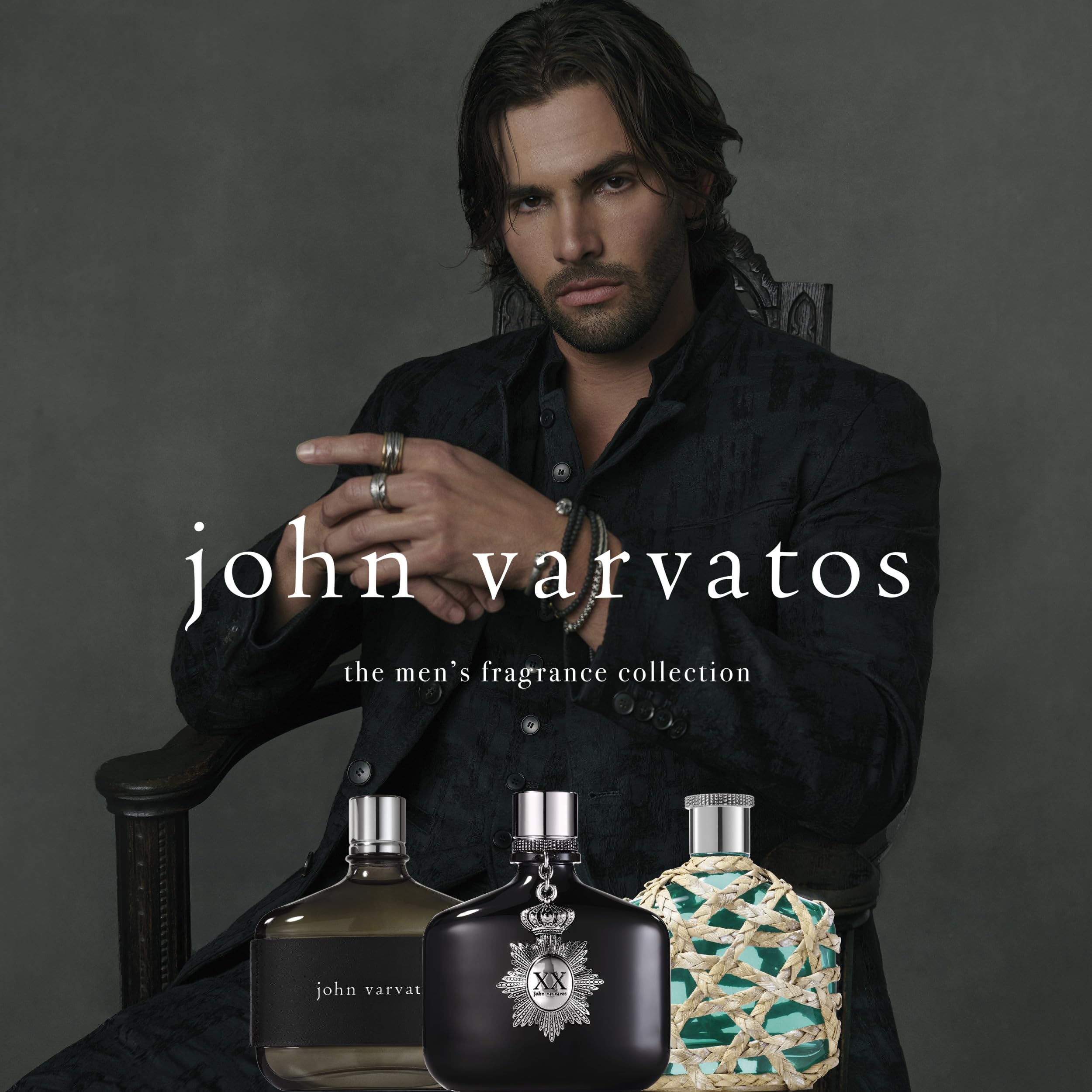 John Varvatos Men's Cologne Eau de Toilette EDT Spray - Spicy Woody Fragrance with Medjool Dates, Coriander Seed & Leather Notes | Perfect for Date Night, Office & Special Occasions
