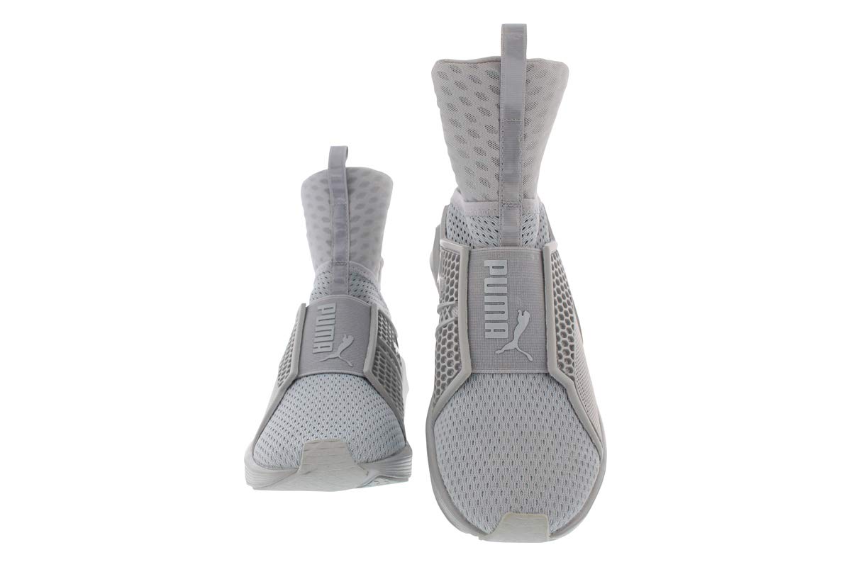 PUMA Women's Fenty Trainer Sneakers - Quarry Grey Nylon Athletic Shoes for Running, Gym & Casual Wear | Lightweight Comfortable Workout Shoes for Women