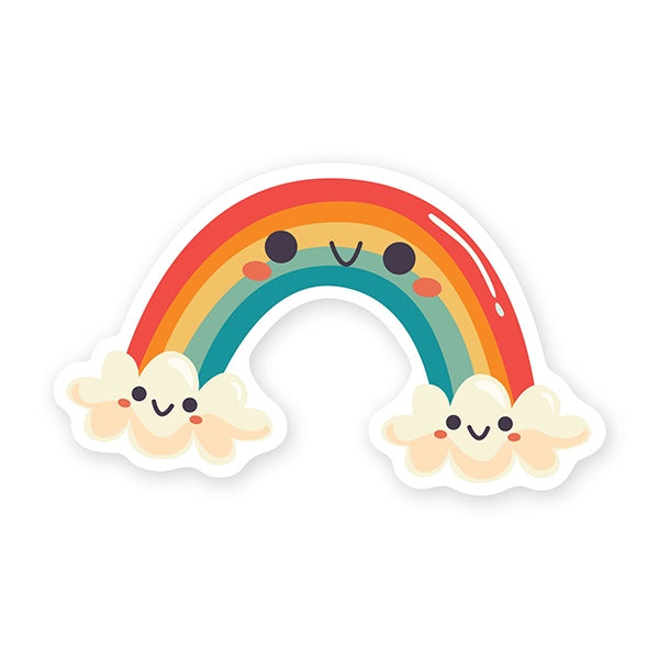 Colorful Rainbow Vinyl Sticker Pack - Waterproof & Durable Decals for Laptops, Water Bottles, Notebooks - Perfect for DIY Crafts, Scrapbooking & Home Decor