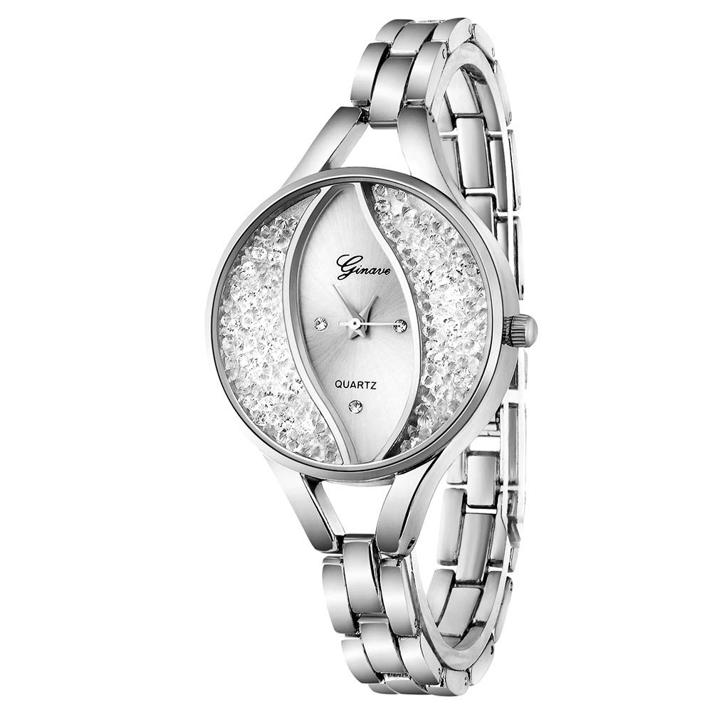 Elegant Weicam Women's Diamond Watch & Bracelet Set - Analog Quartz Wristwatch for Ladies - Perfect for Formal Events, Office Wear & Special Occasions