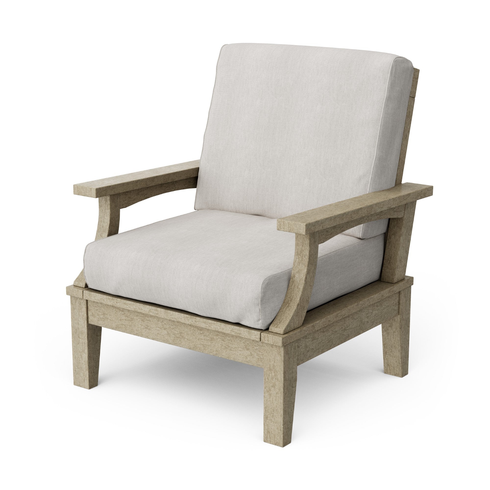Heritage Deep Seating Patio Chair with Weather-Resistant Cushions - Outdoor Lounge Furniture for Garden, Poolside & Backyard Relaxation