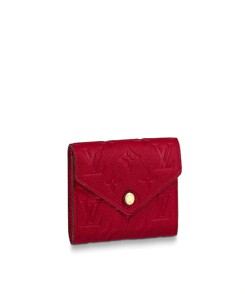 Authentic LV Zoé Wallet Monogram Empreinte Scarlet - Luxury Leather Card Holder for Women | Perfect for Everyday Use, Travel & Gift Giving