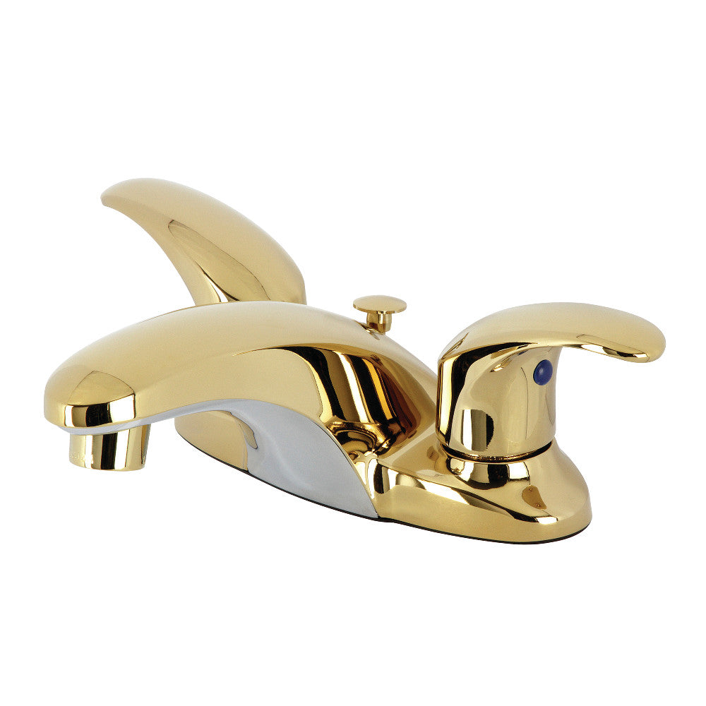 Kingston Brass KB6621LL 4-Inch Centerset Bathroom Faucet - Modern Water-Saving Design for Vanity Sinks, Powder Rooms & Guest Bathrooms